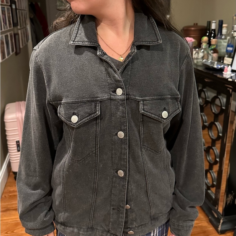 Z Supply Charcoal Denim Jacket